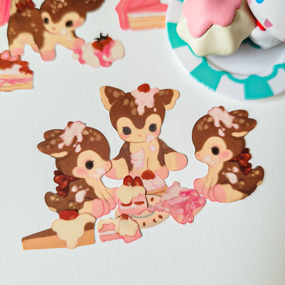[SO01] RESTOCK Somsomsoso Cake Deer Sticker Sheet