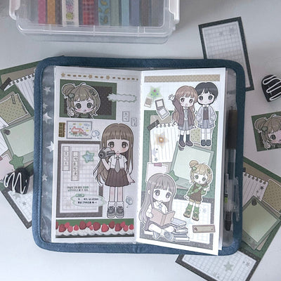 [CB03] NEW Cute Bus 'Memories Drop by Drop' Sticker Sheet - Cute Bus__korean_sticker_stationery