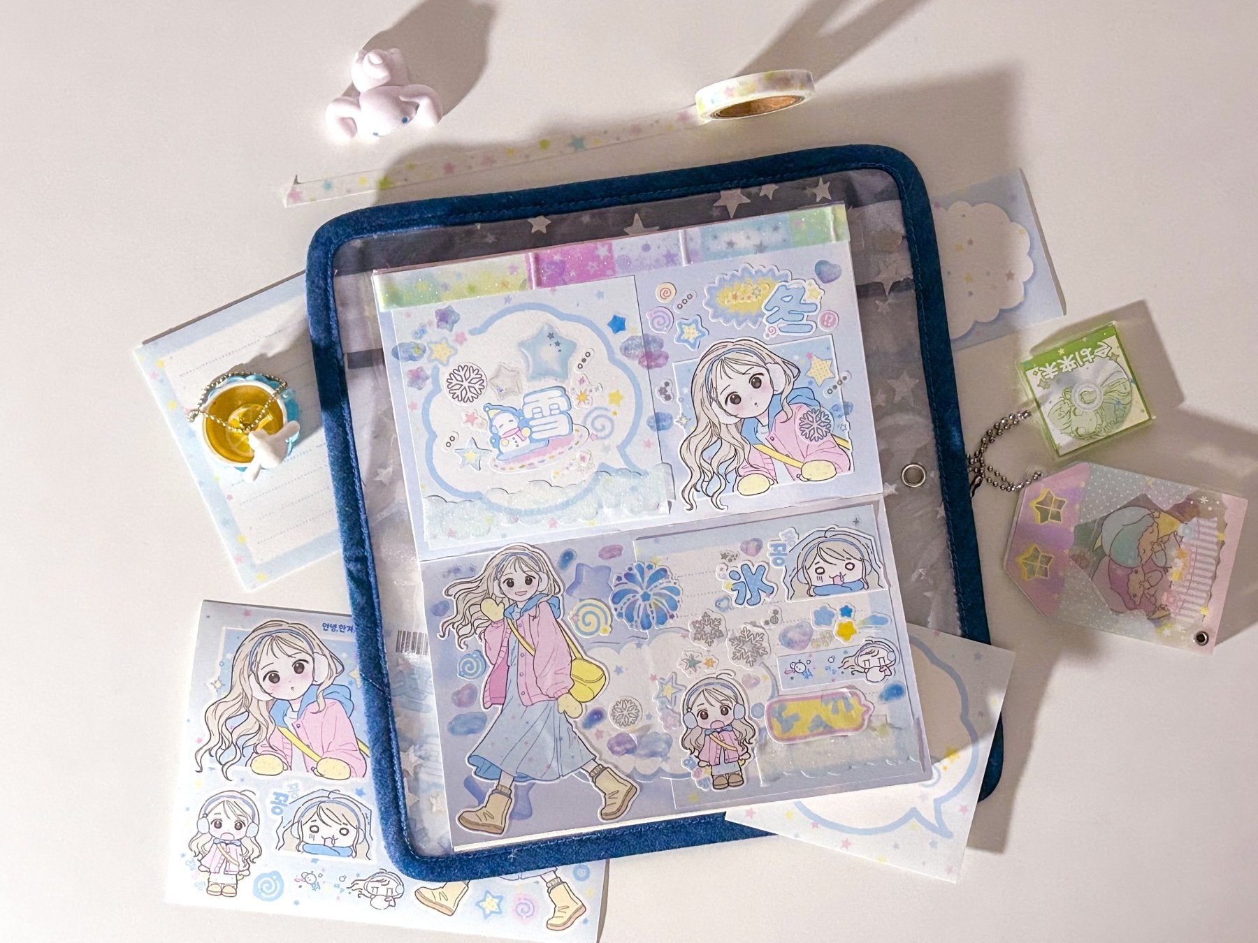 [CB06] NEW Cute Bus 'A Peaceful Winter' Sticker Sheet - Cute Bus__korean_sticker_stationery