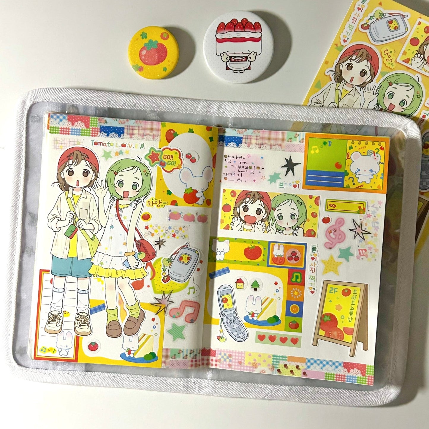 [CB09] NEW Cute Bus 'TTL' Sticker Sheet - Cute Bus__korean_sticker_stationery