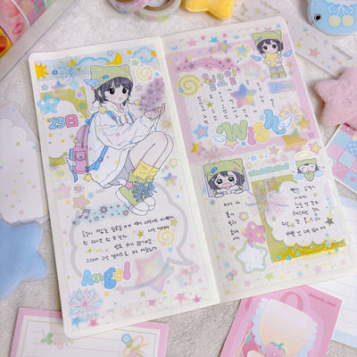 [CB17] NEW Cute Bus 'STAR'S WISH' Sticker Sheet - Cute Bus__korean_sticker_stationery