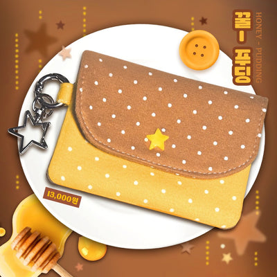 [CB26] NEW Cute Bus Card Wallets (options) - Cute Bus_CB26S1 - Honey Pudding_korean_sticker_stationery