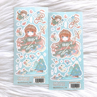 [CM30] Childhood Memories 'Fairy of the Moon Forest' Twinkle Holo Sticker Sheet - Childhood Memories__korean_sticker_stationery