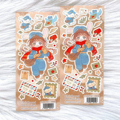 [CM33] Childhood Memories 'I Have News!' Twinkle Holo Sticker Sheet - Childhood Memories__korean_sticker_stationery