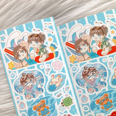 [CM40] Childhood Memories 'Let's Take a Vacation' Sticker Sheet - Childhood Memories__korean_sticker_stationery