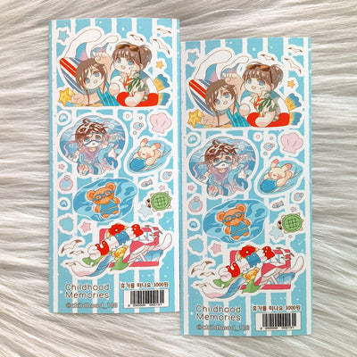 [CM40] Childhood Memories 'Let's Take a Vacation' Sticker Sheet - Childhood Memories__korean_sticker_stationery