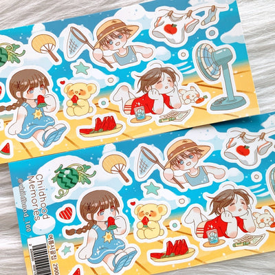 [CM41] Childhood Memories 'Summer Country Home' Sticker Sheet - Childhood Memories__korean_sticker_stationery