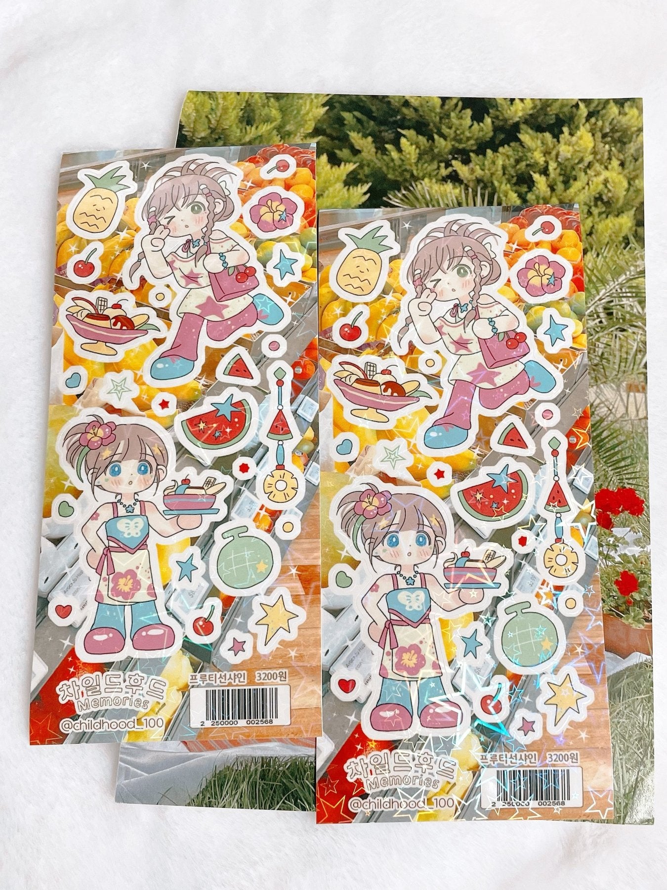 [CM45] Childhood Memories 'July' Sticker Pack (Single/Pack) - Childhood Memories_CM45S3 - Fruity Sunshine_korean_sticker_stationery