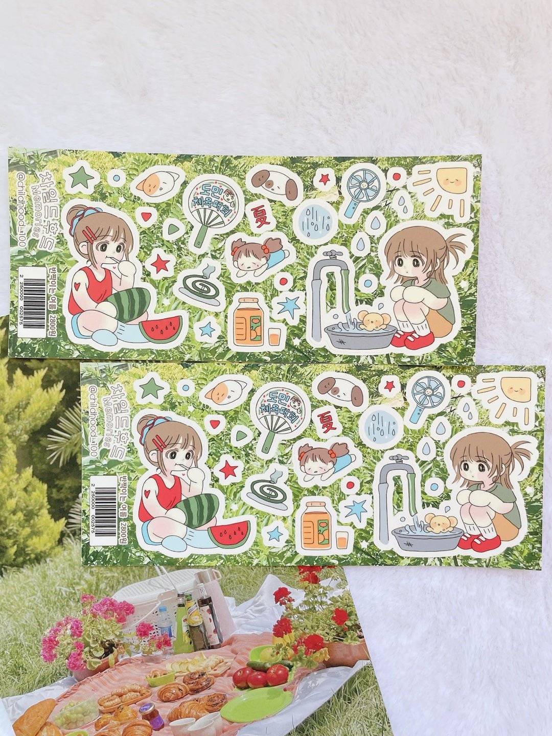 [CM45] Childhood Memories 'July' Sticker Pack (Single/Pack) - Childhood Memories_CM45S4 - Sparkling Summer_korean_sticker_stationery