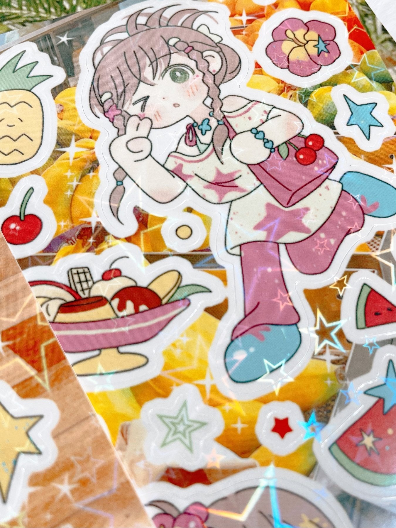 [CM45] Childhood Memories 'July' Sticker Pack (Single/Pack) - Childhood Memories_CM45S3 - Fruity Sunshine_korean_sticker_stationery