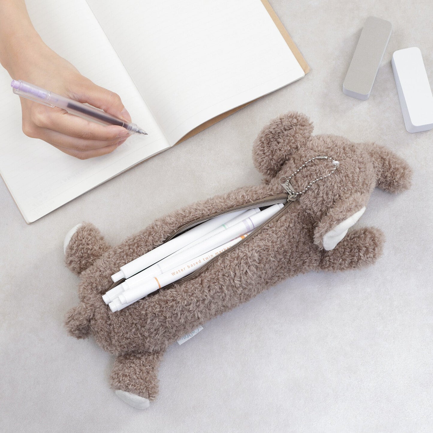 [COLTA] Animals Pencil Case (options) - Q - LIA_Elephant_korean_sticker_stationery