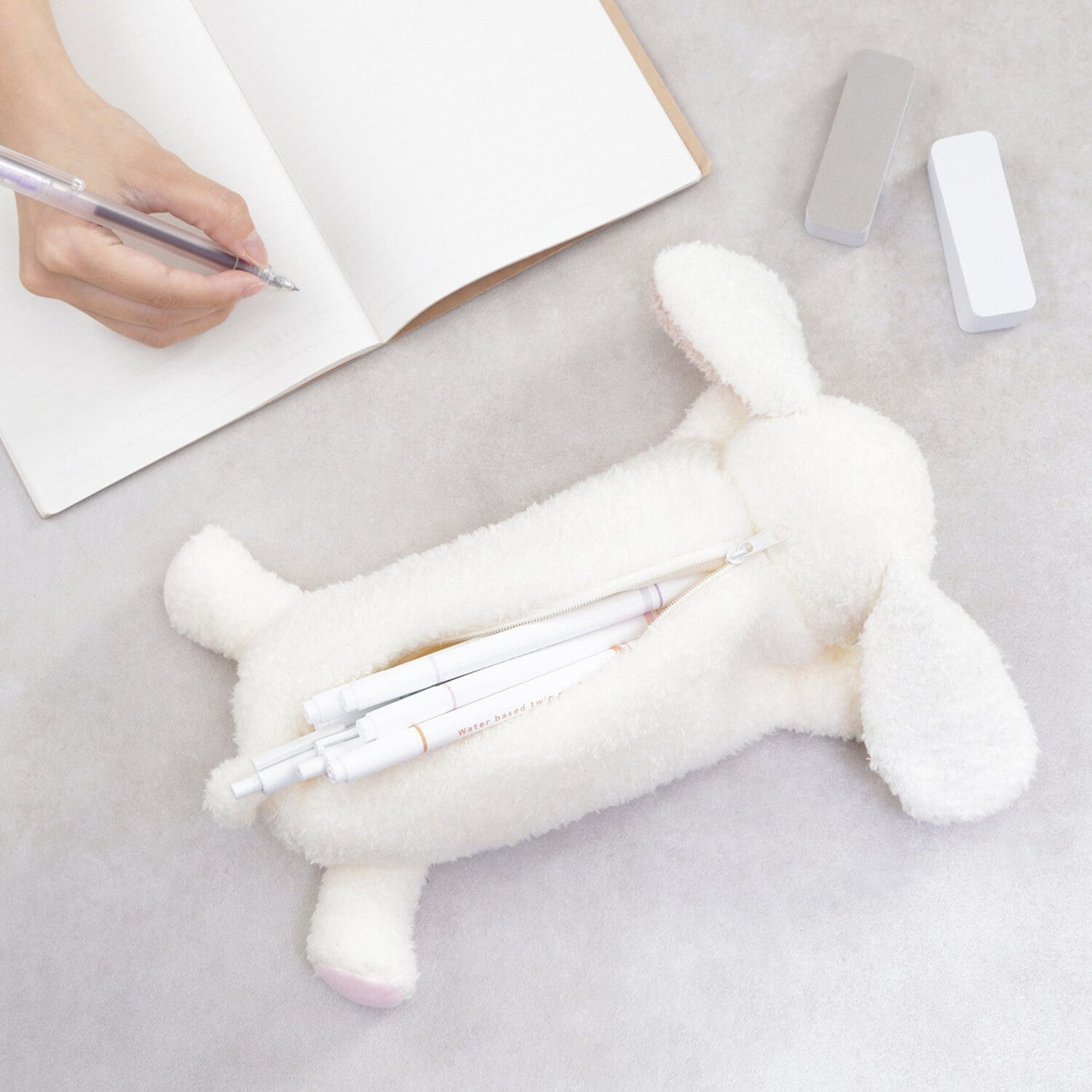 [COLTA] Animals Pencil Case (options) - Q - LIA_Triceratops_korean_sticker_stationery