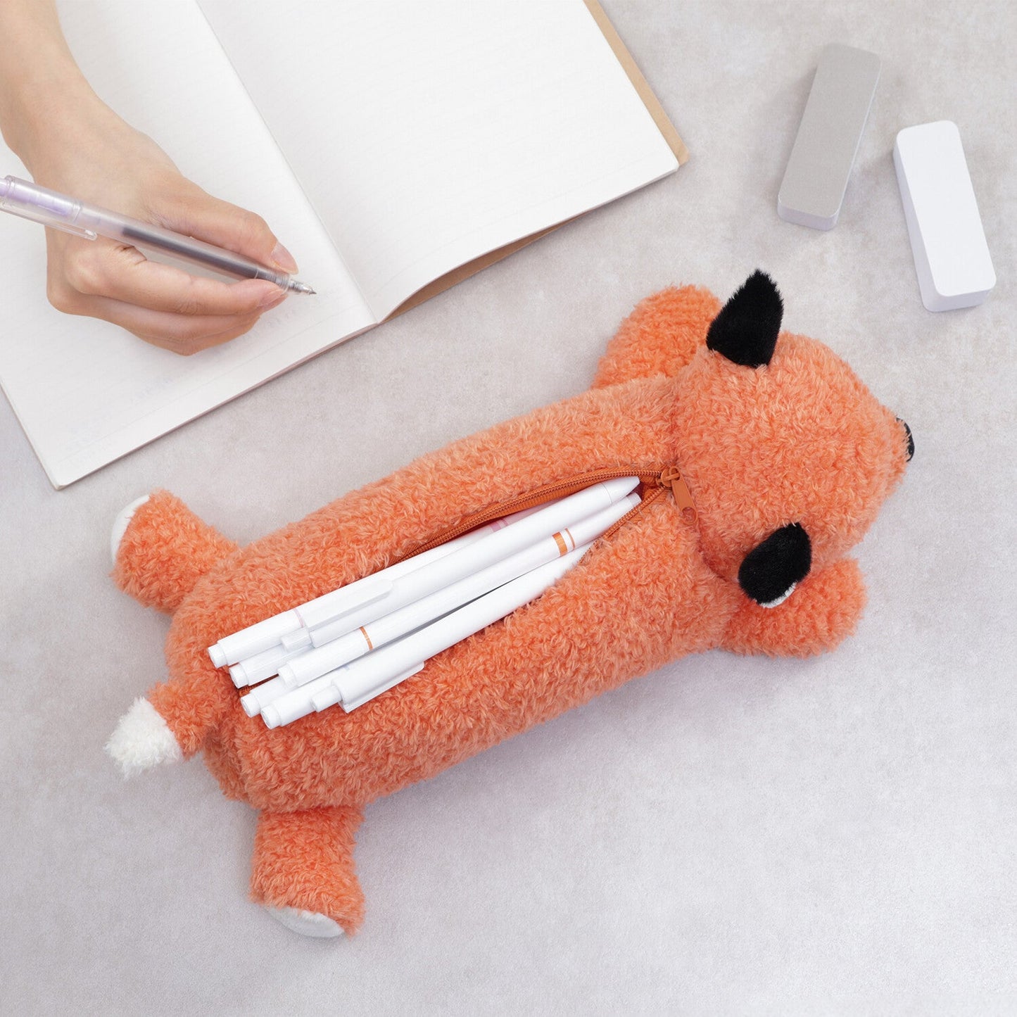 [COLTA] Animals Pencil Case (options) - Q - LIA_Cat_korean_sticker_stationery