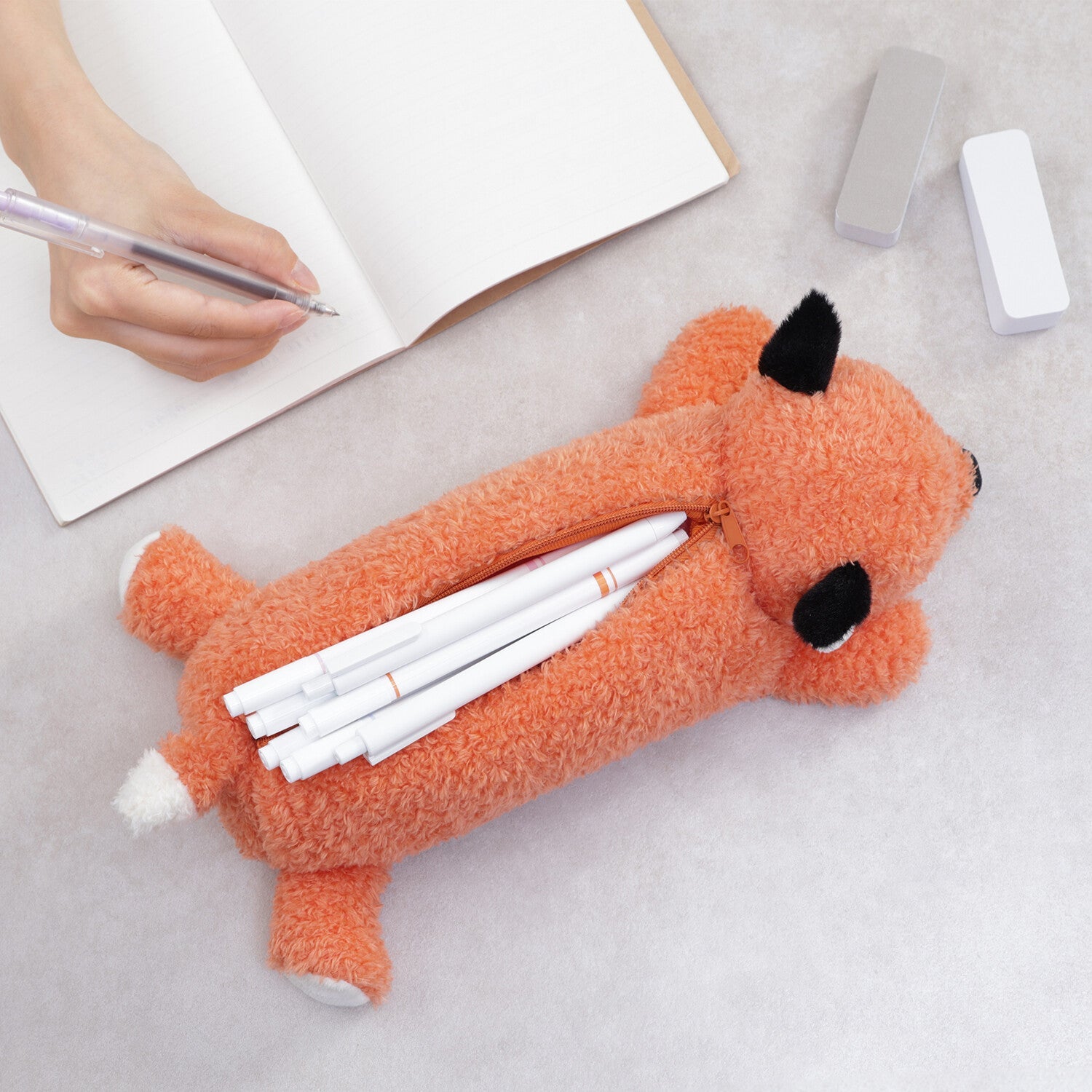 [COLTA] Animals Pencil Case (options) - Q - LIA_Cat_korean_sticker_stationery