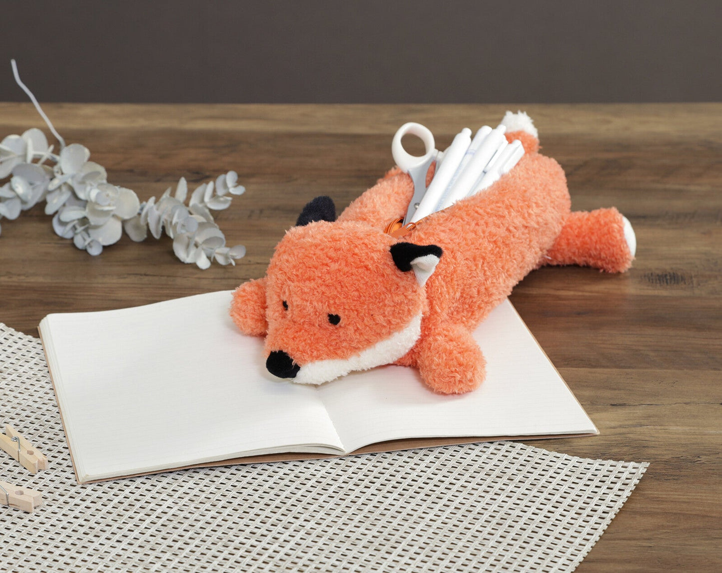 [COLTA] Animals Pencil Case (options) - Q - LIA_Fox_korean_sticker_stationery