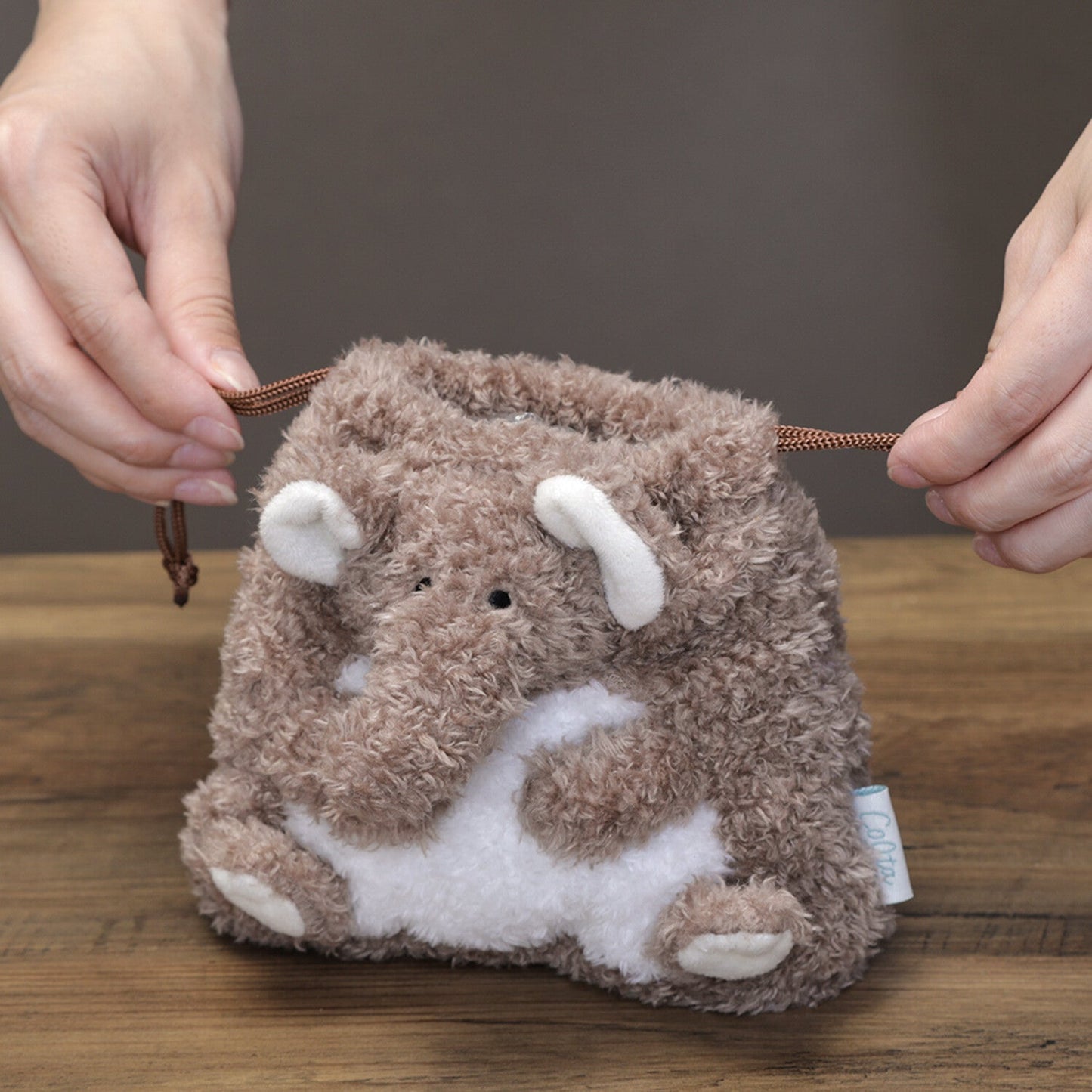 [COLTA] Animals Pouch (options) - Q - LIA_Elephant_korean_sticker_stationery