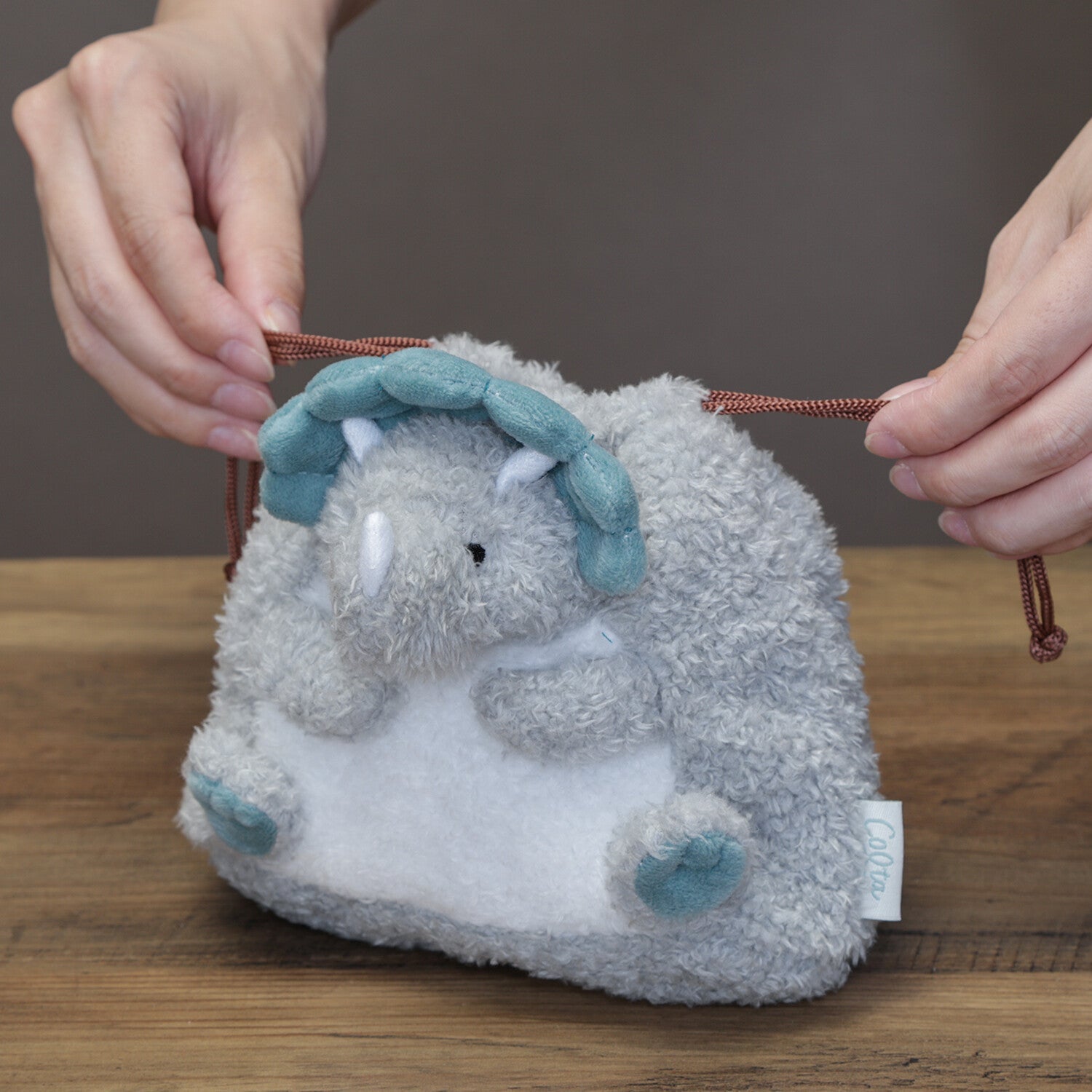 [COLTA] Animals Pouch (options) - Q - LIA_Triceratops_korean_sticker_stationery