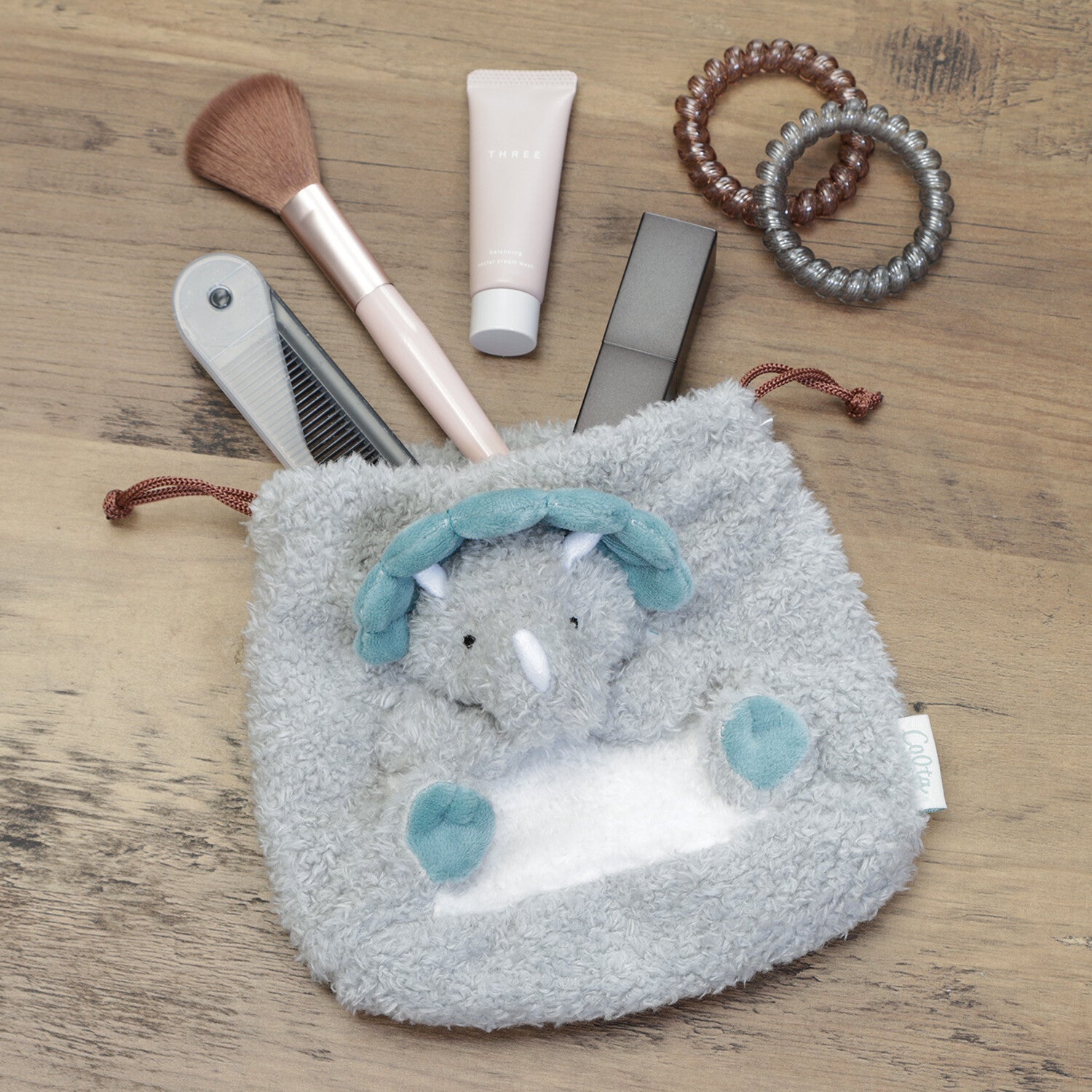 [COLTA] Animals Pouch (options) - Q - LIA_Triceratops_korean_sticker_stationery