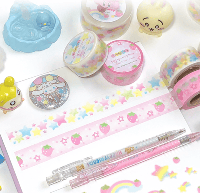 [CR02] NEW Creamy Milky 'Twinkle Strawberry' 20mm x 7m Masking Tape - Creamy Milky__korean_sticker_stationery