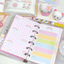 [CR09] NEW Creamy Milky 'A7 Cute Rainbow Diary Insert' - Creamy Milky__korean_sticker_stationery