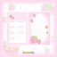 [CR11] NEW Creamy Milky 'A7 Strawberry Star Diary Insert' - Creamy Milky__korean_sticker_stationery