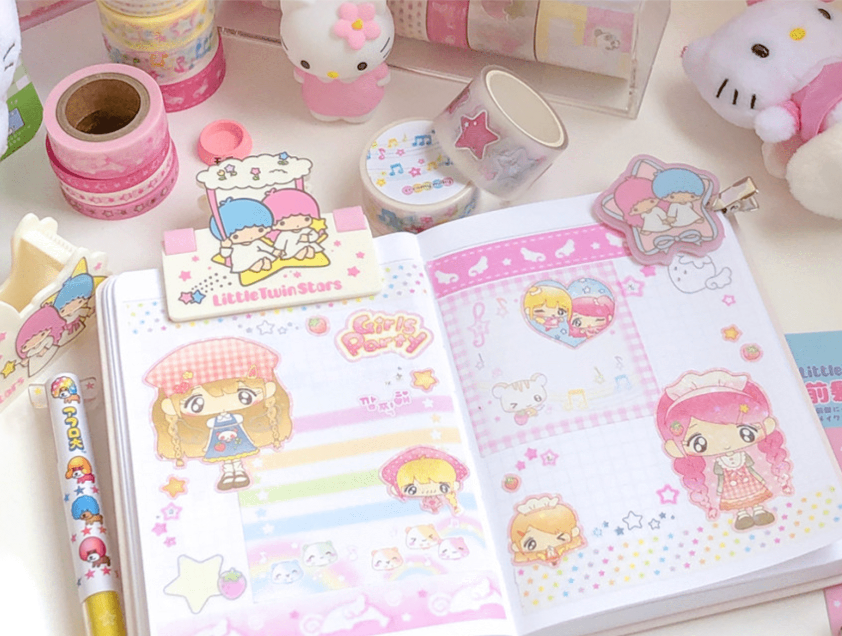 [CR12] NEW Creamy Milky 'Sweet Melody' Masking Tape - Creamy Milky__korean_sticker_stationery