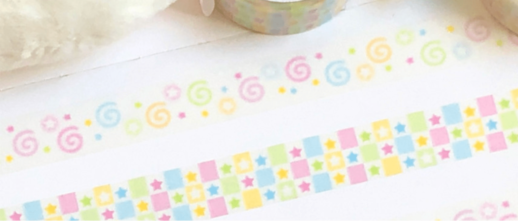[CR15] NEW Creamy Milky 'Square Square Star' Masking Tape - Creamy Milky__korean_sticker_stationery