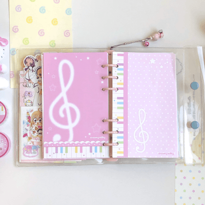 [CR16] NEW Creamy Milky 'A6 Pink Melody Diary Insert' - Creamy Milky__korean_sticker_stationery