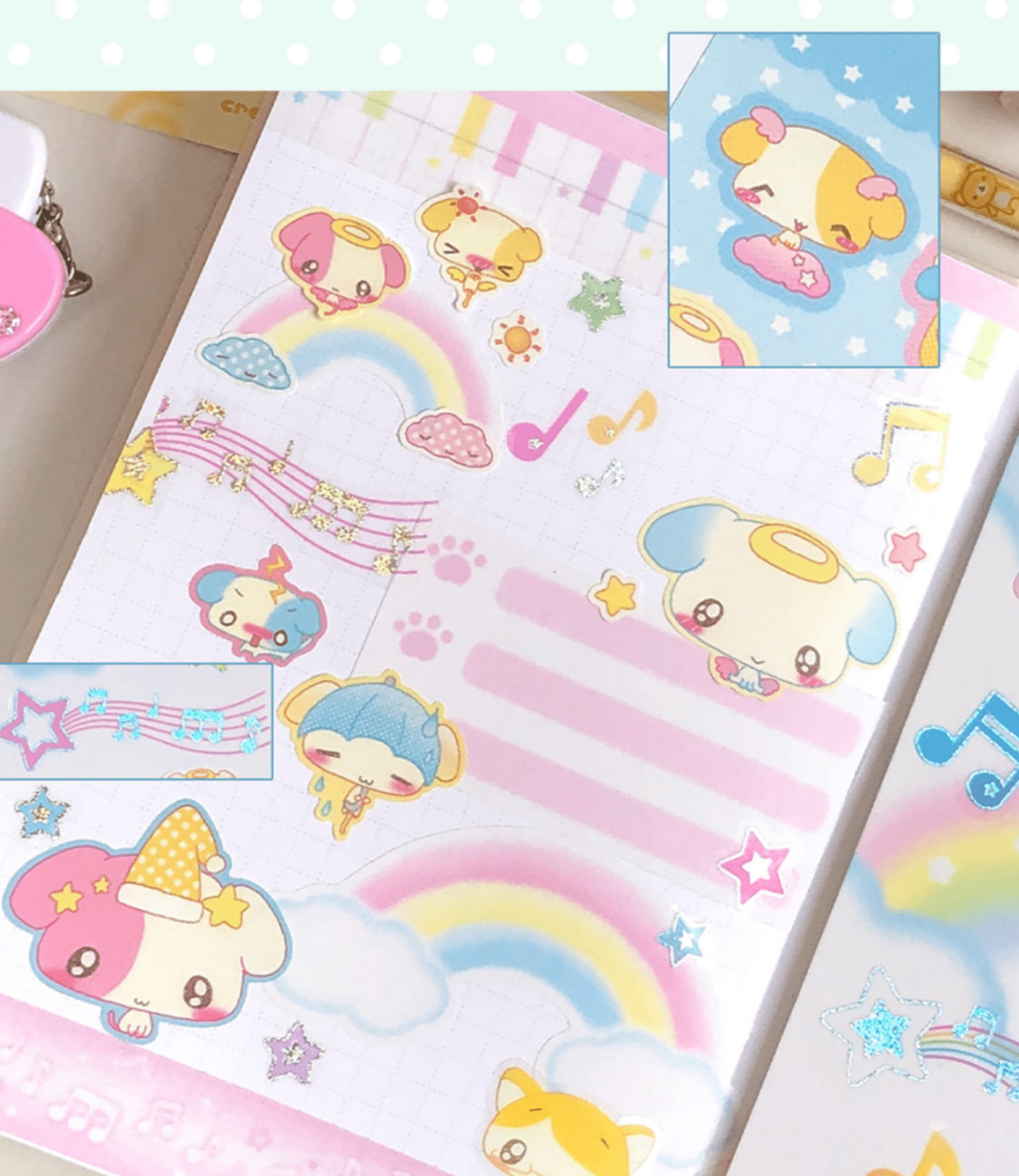 [CR17] NEW Creamy Milky 'Weather Fairy Puppy' Matte Sticker Sheet - Creamy Milky__korean_sticker_stationery