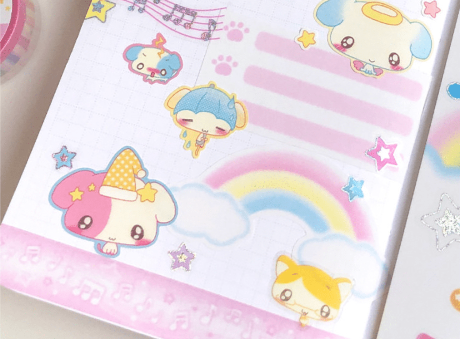 [CR17] NEW Creamy Milky 'Weather Fairy Puppy' Matte Sticker Sheet - Creamy Milky__korean_sticker_stationery