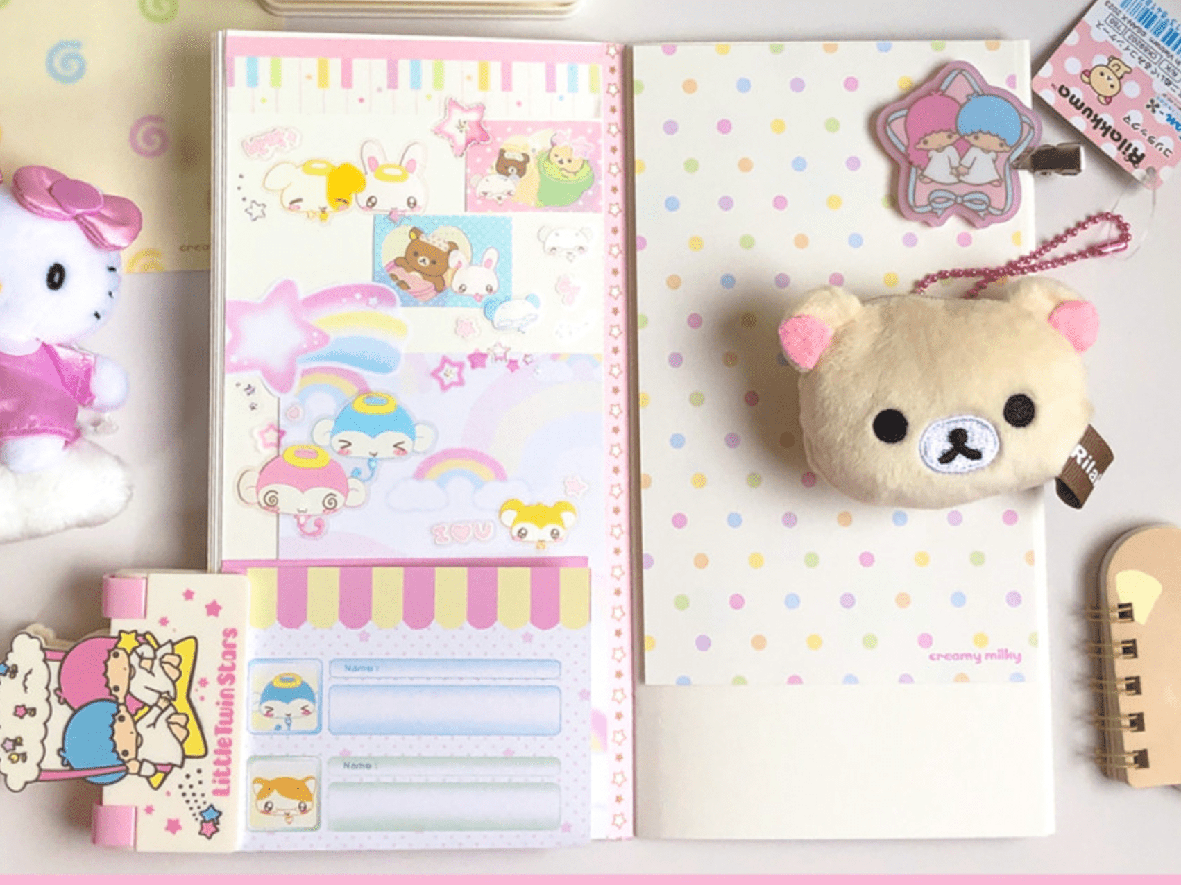 [CR18] NEW Creamy Milky 'Reaction King' Clear Sticker Sheet - Creamy Milky__korean_sticker_stationery