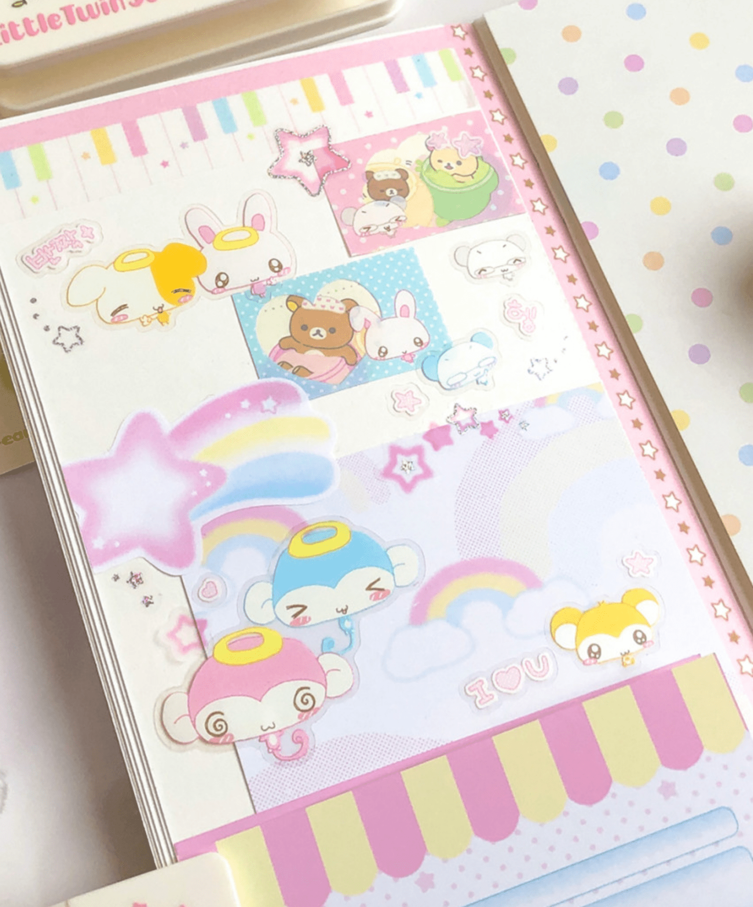 [CR18] NEW Creamy Milky 'Reaction King' Clear Sticker Sheet - Creamy Milky__korean_sticker_stationery