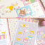 [CR18] NEW Creamy Milky 'Reaction King' Clear Sticker Sheet - Creamy Milky__korean_sticker_stationery