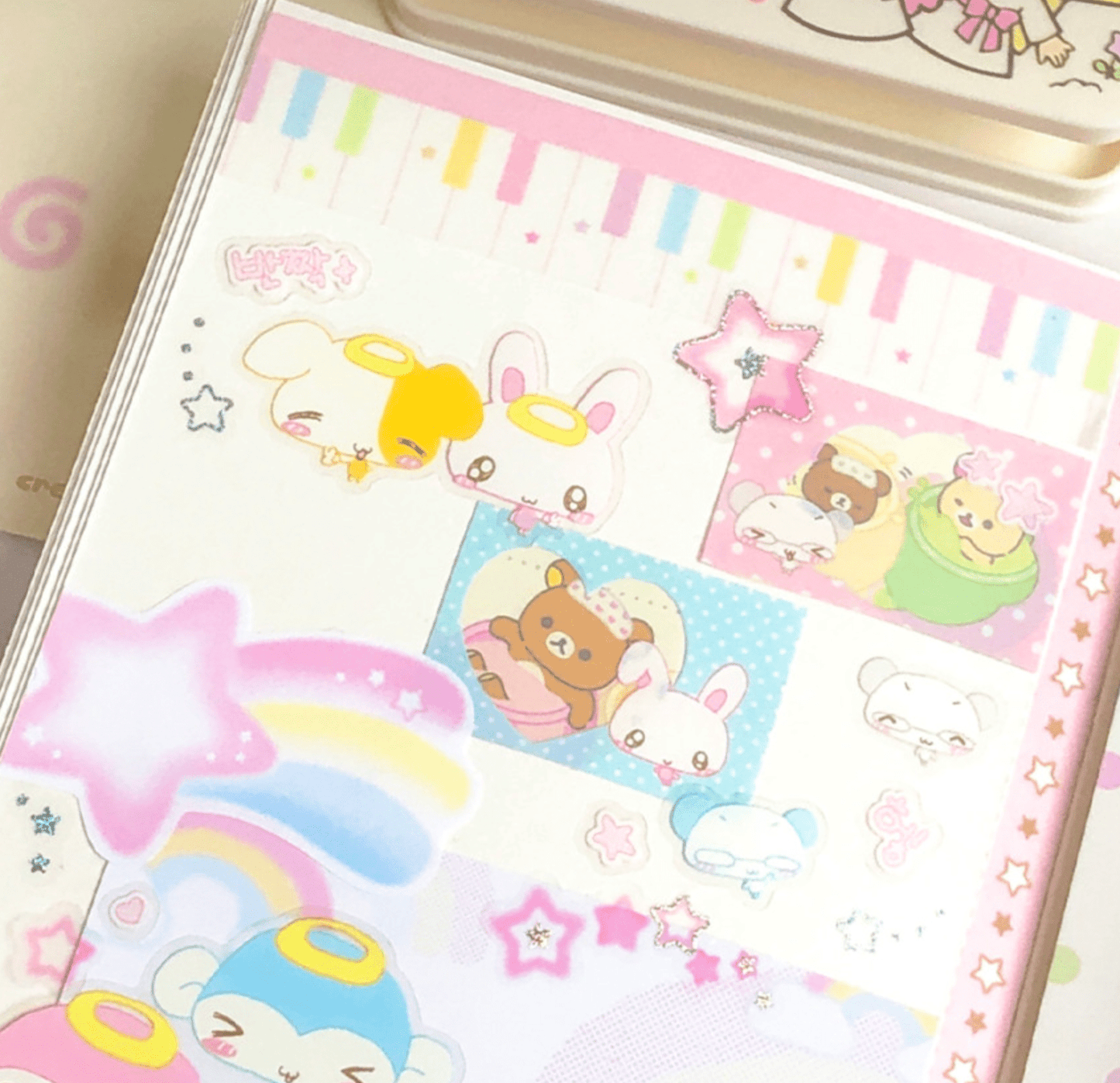 [CR19] NEW Creamy Milky 'Milky Piano' Masking Tape - Creamy Milky__korean_sticker_stationery