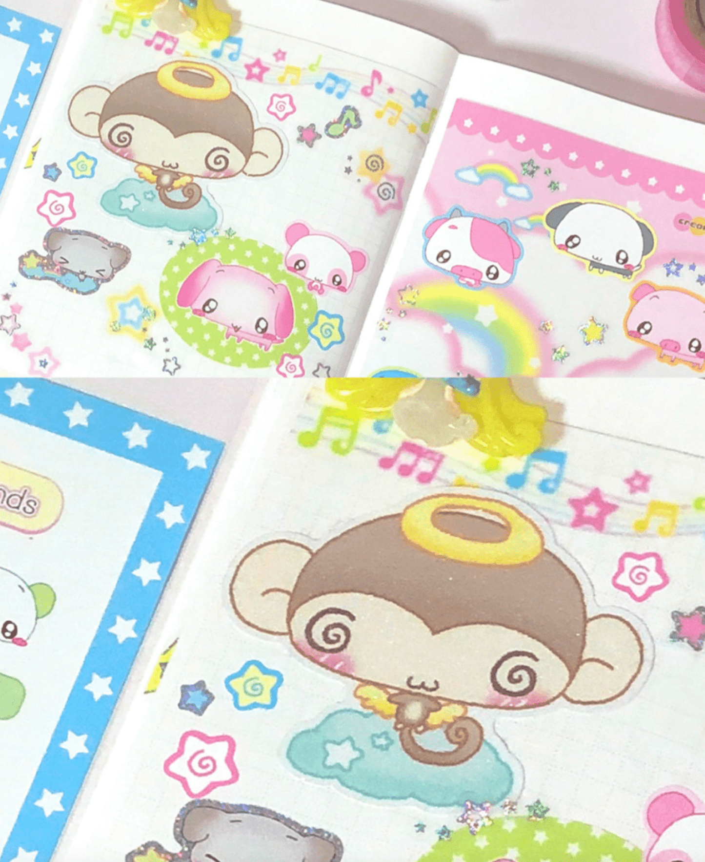 [CR22] NEW Creamy Milky 'Creamy Friends' Matte Sticker Sheet - Creamy Milky__korean_sticker_stationery
