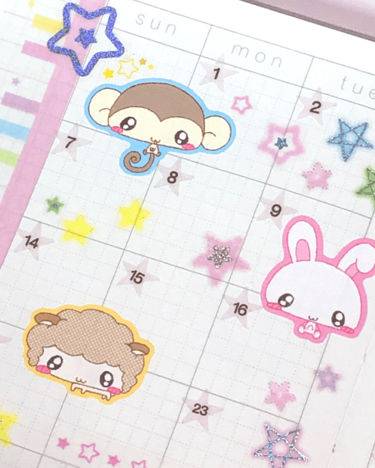 [CR22] NEW Creamy Milky 'Creamy Friends' Matte Sticker Sheet - Creamy Milky__korean_sticker_stationery