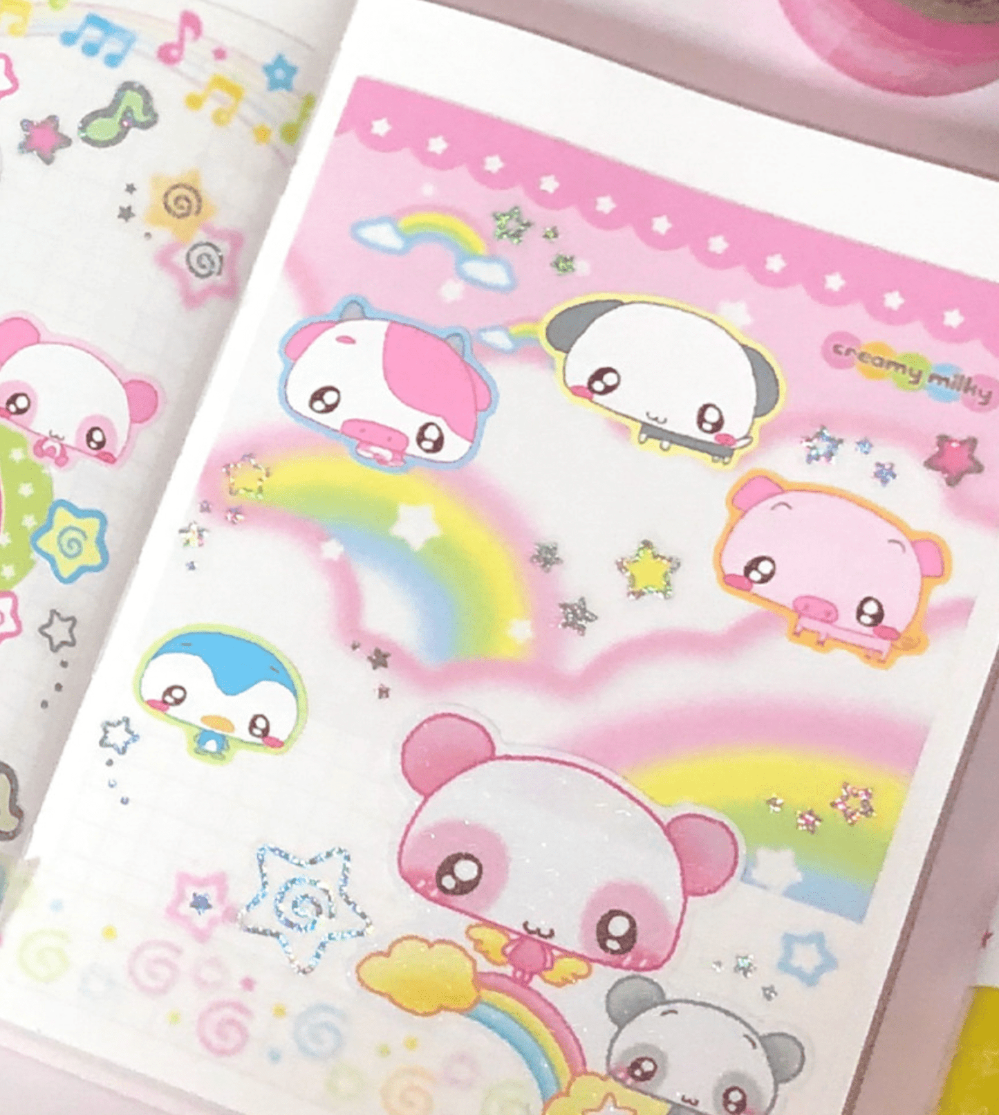 [CR24] NEW Creamy Milky 'Angel Pieces' Sticker Seal Set - Creamy Milky__korean_sticker_stationery