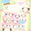 [CR27] NEW Creamy Milky 'A Dog's Day' Sugar Glitter Sticker Sheet - Creamy Milky__korean_sticker_stationery