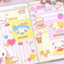 [CR30] NEW Creamy Milky 'Cute Piggy' Sugar Glitter Sticker Sheet - Creamy Milky__korean_sticker_stationery