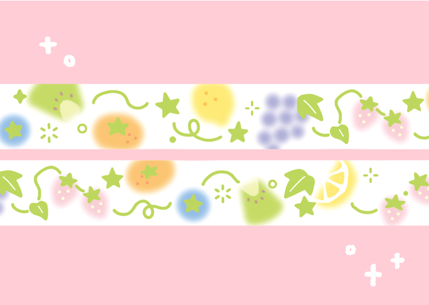 [CW112] Cotton World 'Fruits Time' Masking Tape 15mm x 5m (options) - Cotton World_CW112S2 - Fruits Mix_korean_sticker_stationery