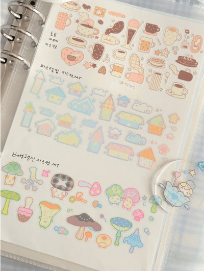 [CW141] Cotton World 'Fall Angel Kisscut' Making Tapes (options) - Cotton World_CW141S1 - Pastel House_korean_sticker_stationery