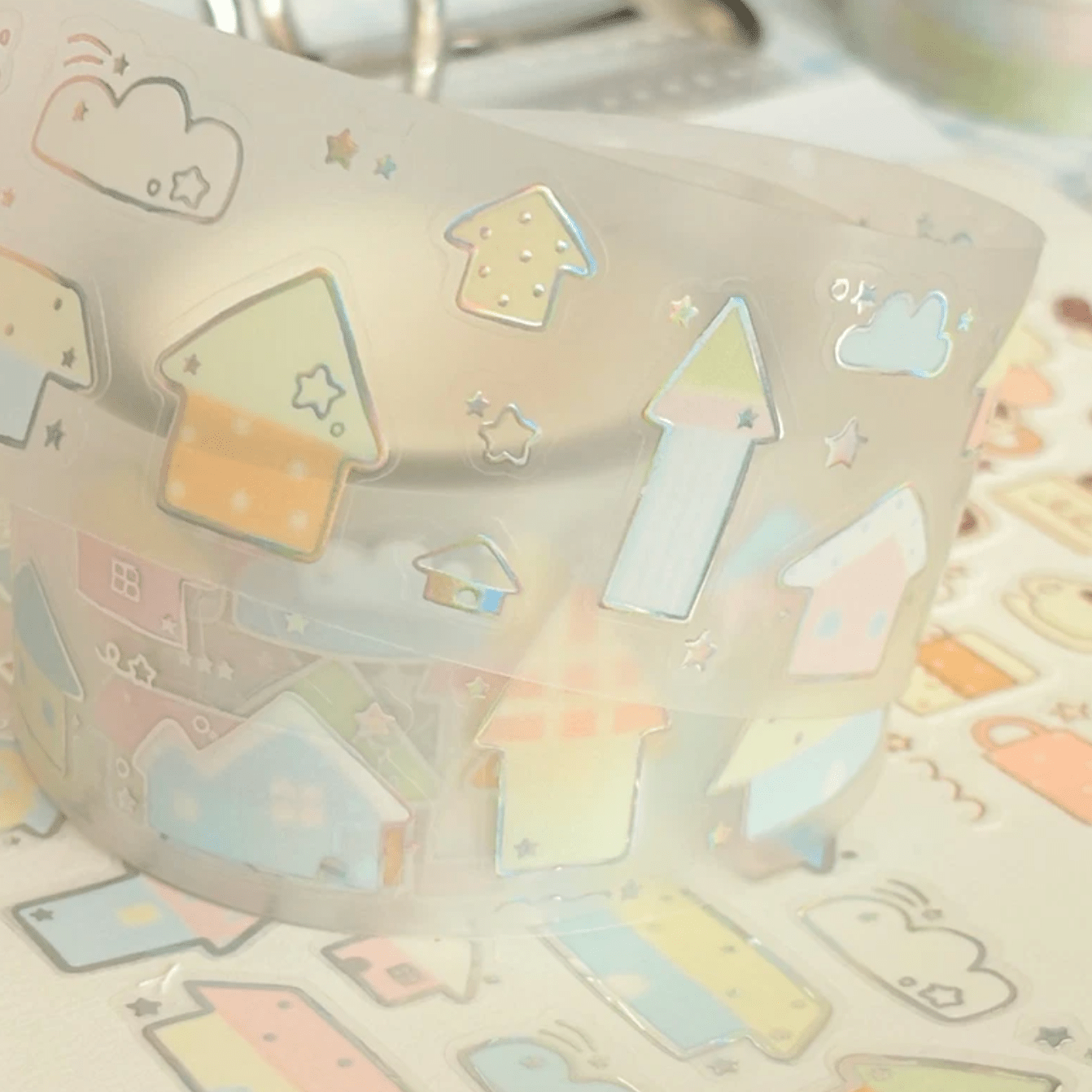 [CW141] Cotton World 'Fall Angel Kisscut' Making Tapes (options) - Cotton World_CW141S1 - Pastel House_korean_sticker_stationery
