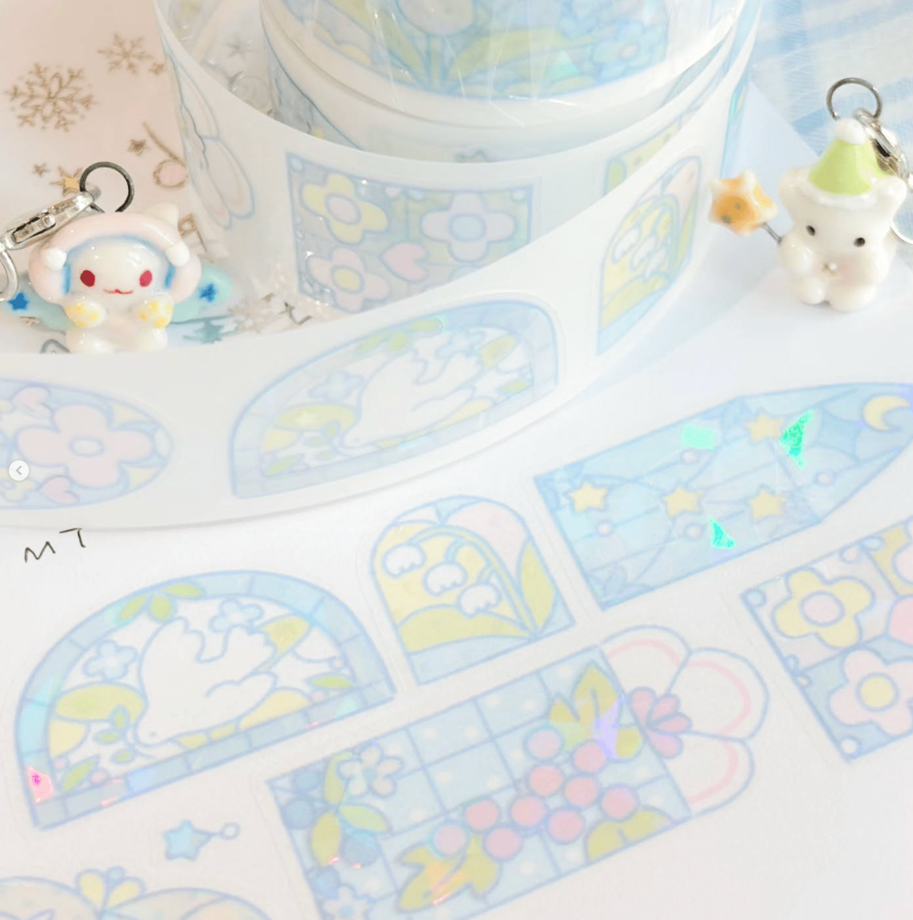 [CW147] Cotton World 'Dot Dot Dot Winter' Kisscut/Masking Tape (options) - Cotton World_CW147S1 - Cookie Dance_korean_sticker_stationery