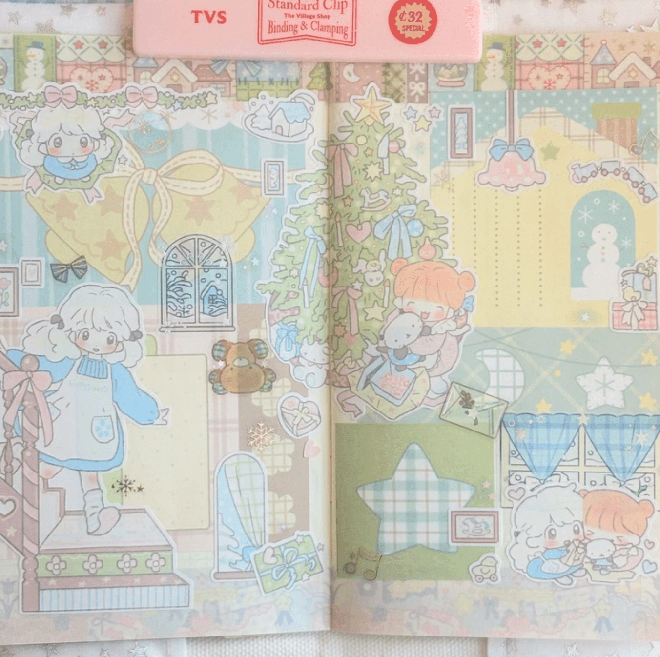 [CW147] Cotton World 'Dot Dot Dot Winter' Kisscut/Masking Tape (options) - Cotton World_CW147S1 - Cookie Dance_korean_sticker_stationery