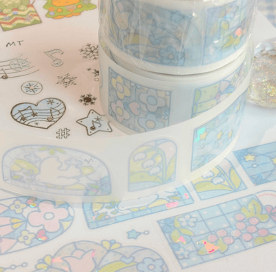 [CW147] Cotton World 'Dot Dot Dot Winter' Kisscut/Masking Tape (options) - Cotton World_CW147S1 - Cookie Dance_korean_sticker_stationery