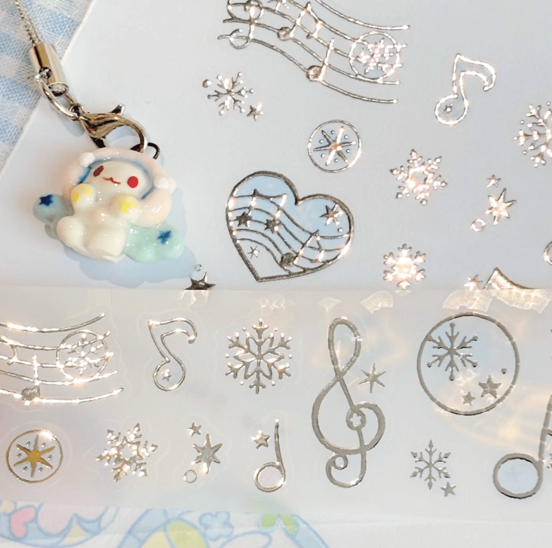 [CW147] Cotton World 'Dot Dot Dot Winter' Kisscut/Masking Tape (options) - Cotton World_CW147S1 - Cookie Dance_korean_sticker_stationery