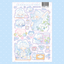 [CW166] NEW Cotton World 'A Refreshing Daily Life' Sticker Pack (Single/Pack) -Cotton World_CW166S1 - Toast in the Morning_korean_sticker_stationery