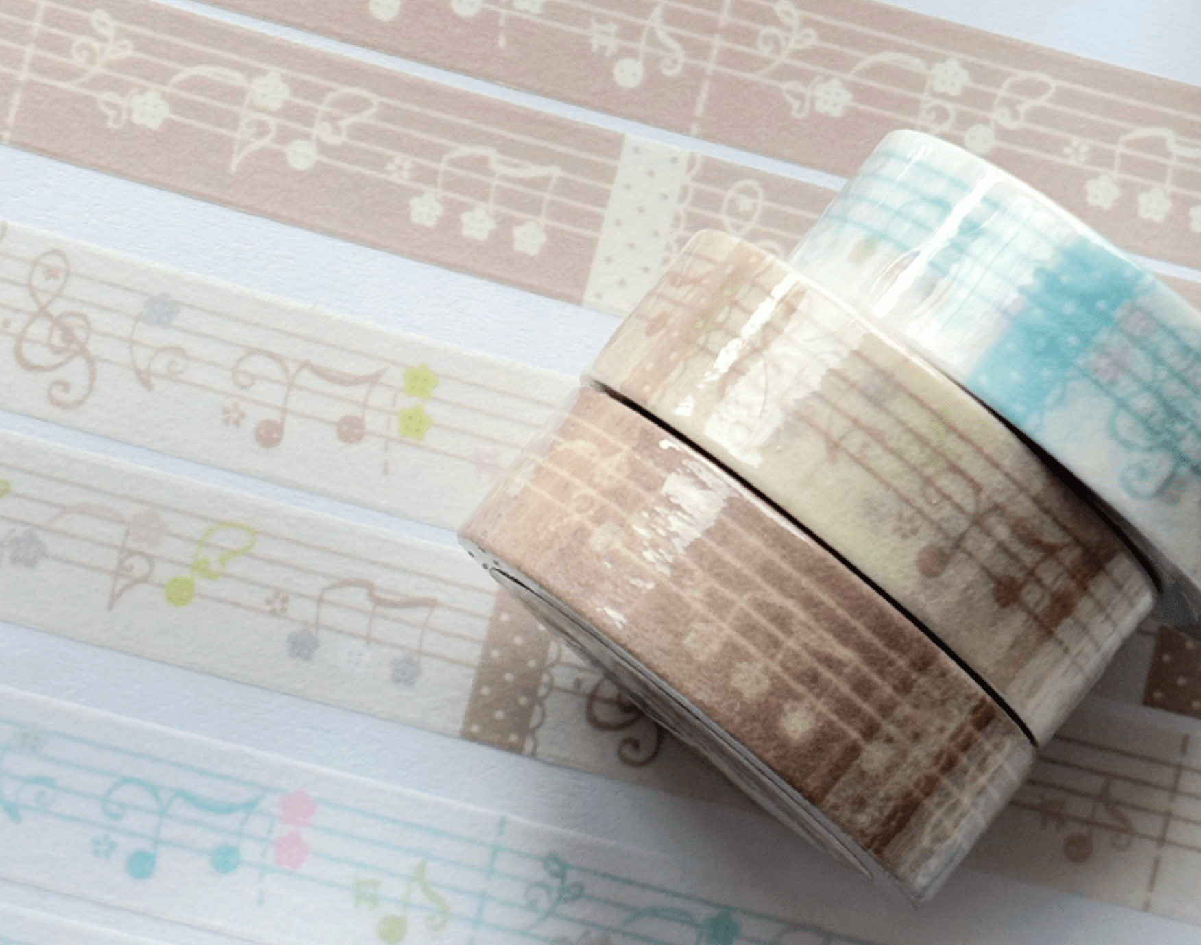[CW169] NEW Cotton World 'Soda/Latte/Mocha Embroidered Play' Masking Tape (options) -Cotton World_CW169S1 - Soda_korean_sticker_stationery