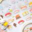 [CW176] NEW Cotton World 'Raindrop Sound/Conveyor Belt Sushi' Kisscut Masking Tape (options) -Cotton World_CW176S2 - Conveyor Belt Sushi_korean_sticker_stationery