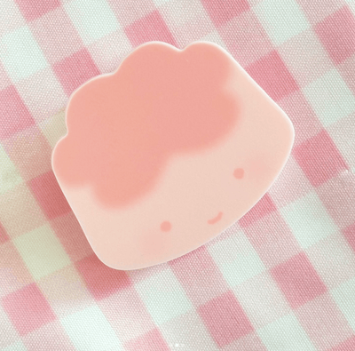 [CW54] Cotton World Acrylic Clip (options) - Cotton World_CW54S1 - Strawberry Pudding_korean_sticker_stationery